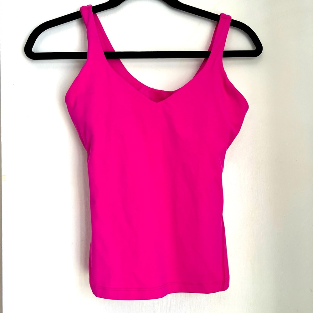Lululemon align waist length tank sonic pink